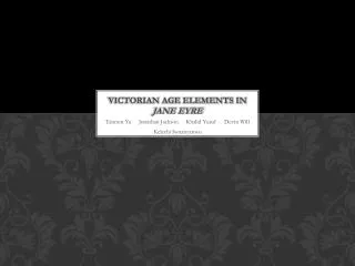 Victorian Age Elements in Jane Eyre