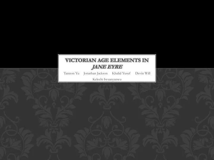 victorian age elements in jane eyre