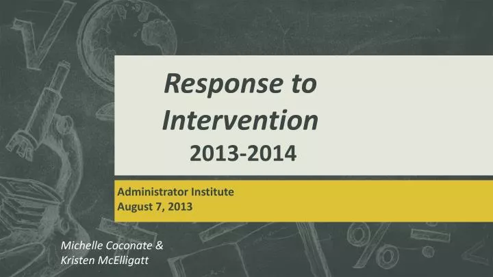 response to intervention 2013 2014