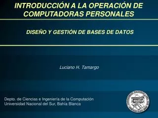 dise o y gesti n de bases de datos
