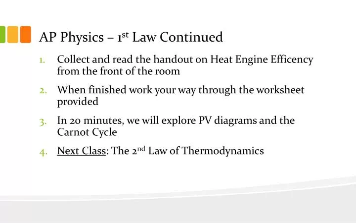 ap physics 1 st law continued