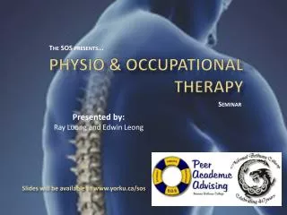 Physio &amp; Occupational Therapy
