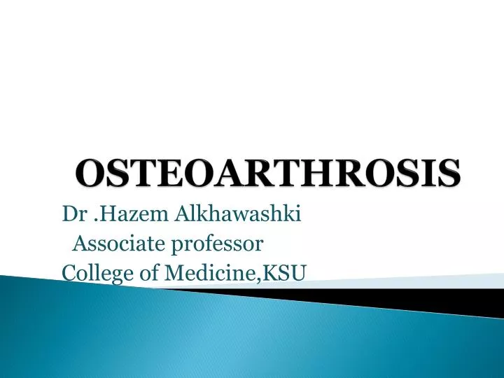 osteoarthrosis