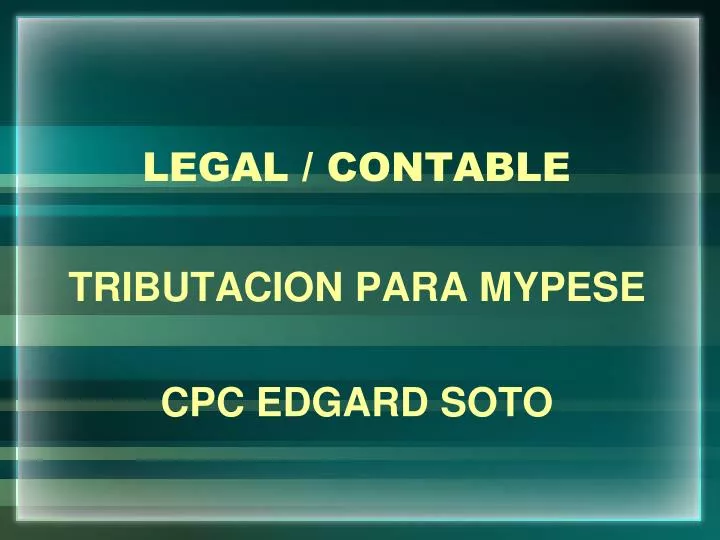 legal contable