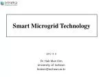Smart Microgrid Technology - slide 1