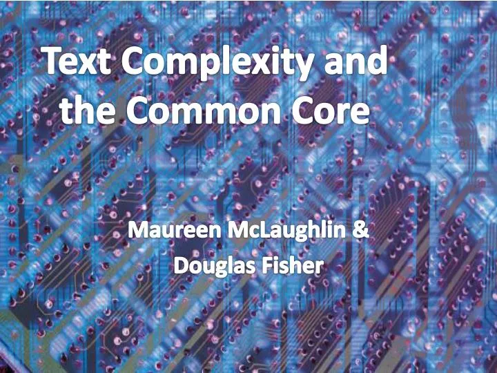 text complexity and the common core