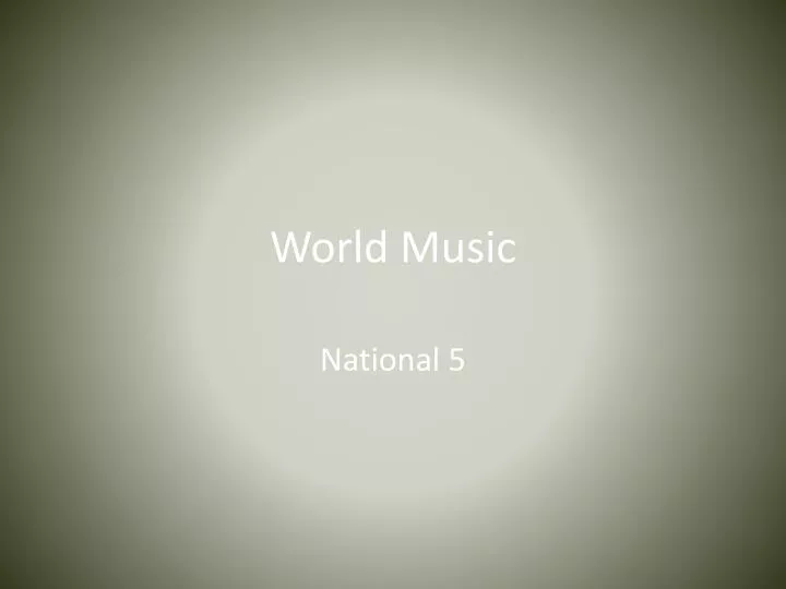 world music