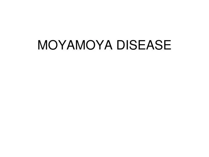 moyamoya disease