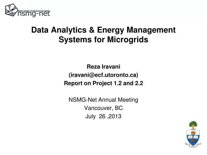 data analytics energy management systems for microgrids