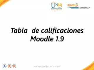 tabla de calificaciones moodle 1 9