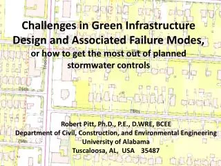 Challenges in Green Infrastructure Design and Associated Failure Modes,