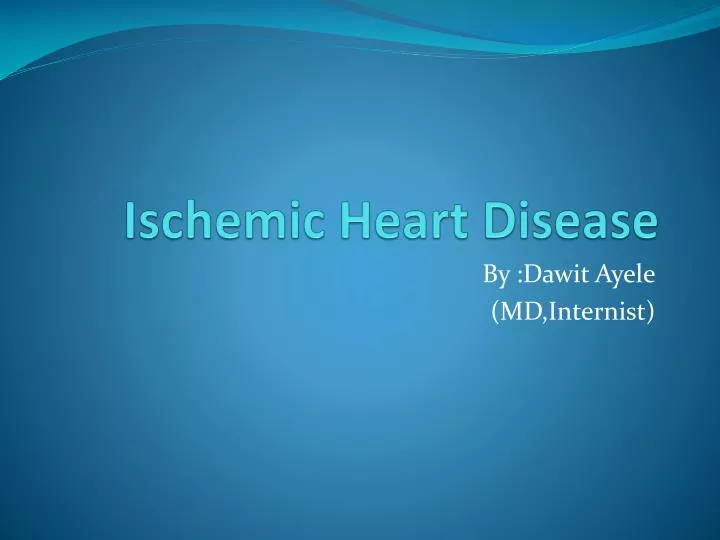 ischemic heart disease