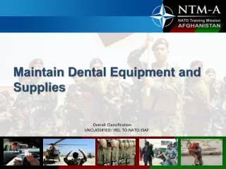 Maintain Dental Equipment and Supplies