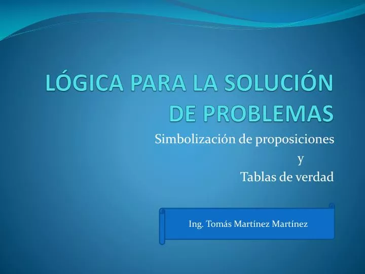 l gica para la soluci n de problemas