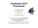 Graduation 2014 Procession