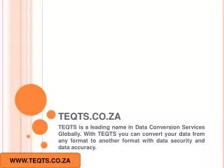 Data Conversion Services Johannesburg