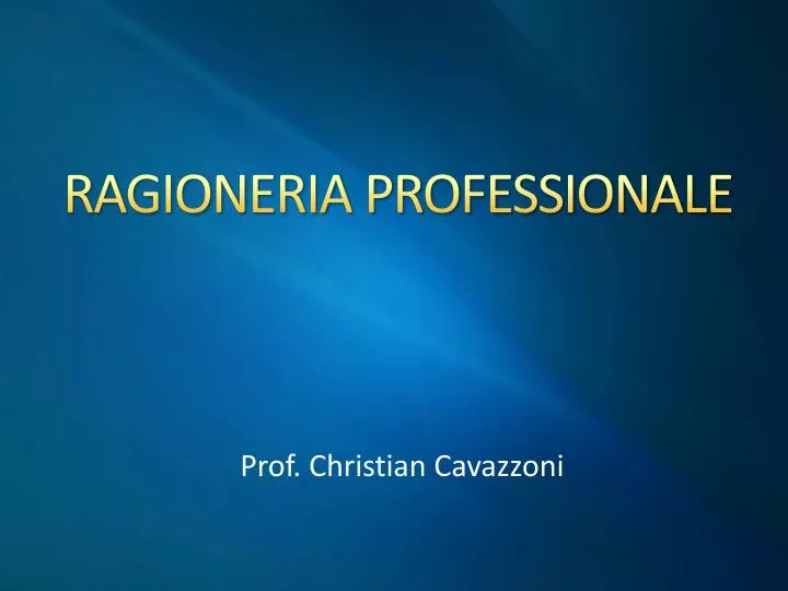 ragioneria professionale