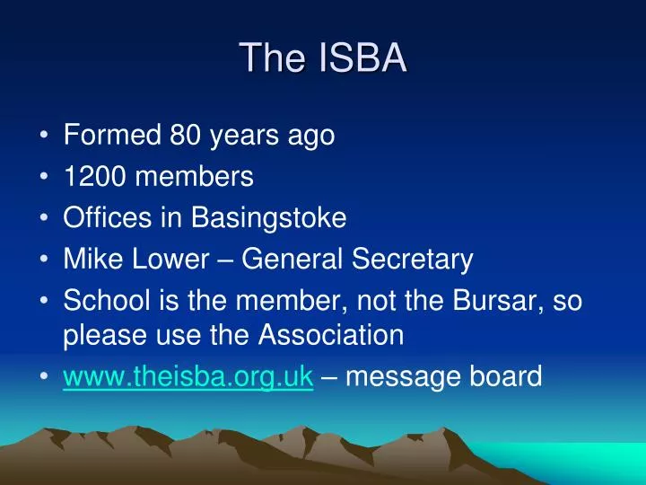 the isba