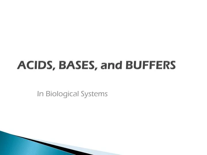 acids bases and buffers