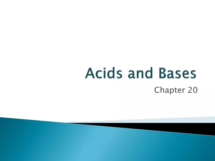 acids and bases