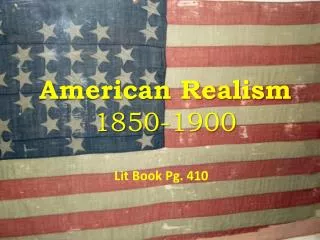 American Realism 1850-1900