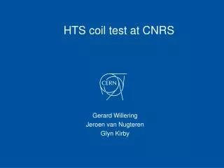 HTS coil test at CNRS