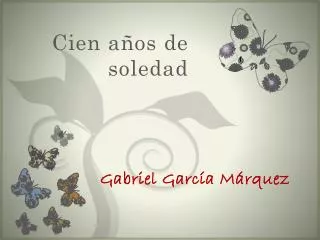 cien a os de soledad
