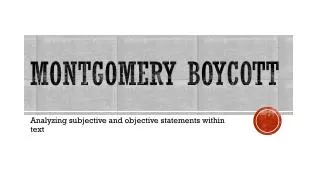Montgomery boycott