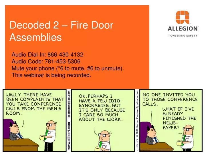 decoded 2 fire door assemblies