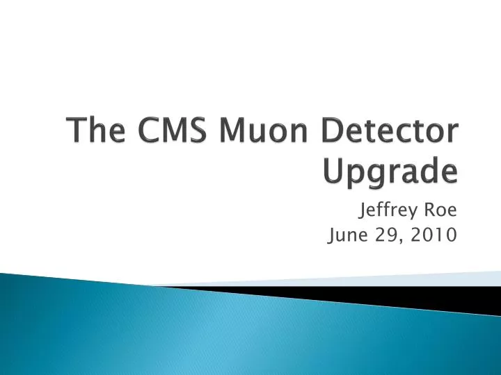 the cms muon detector upgrade