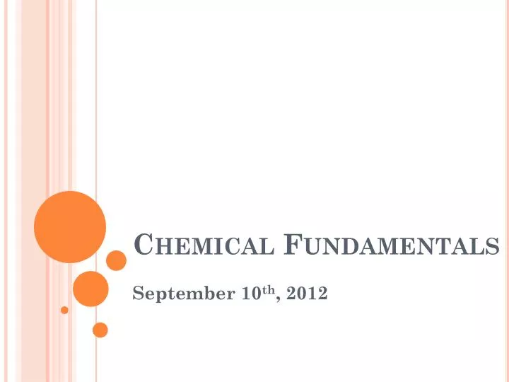 chemical fundamentals