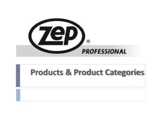 Products &amp; Product Categories