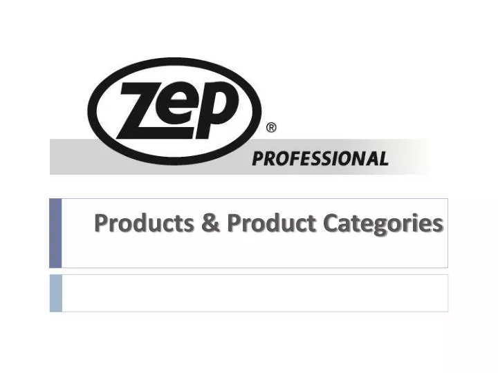 products product categories