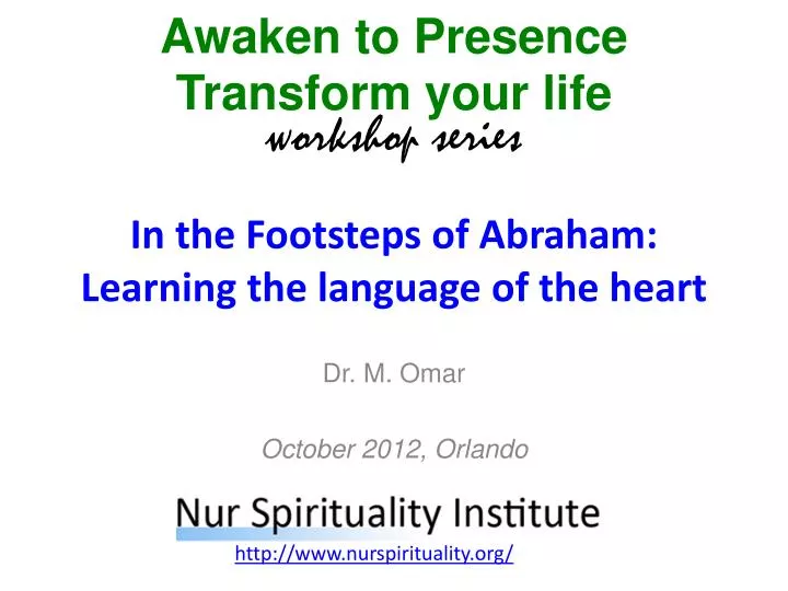 in the footsteps of abraham learning the language of the heart