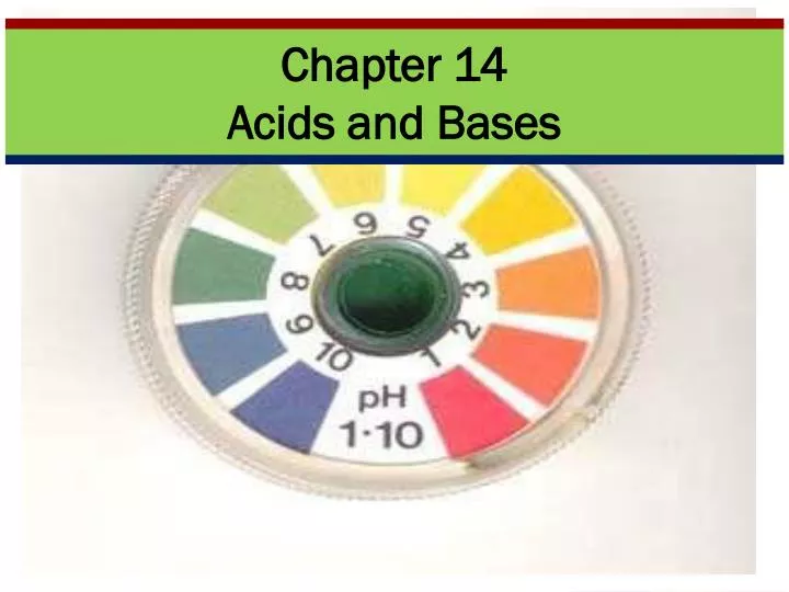 chapter 14 acids and bases