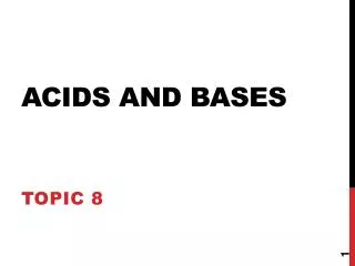 acids and bases