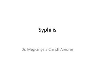 Syphilis