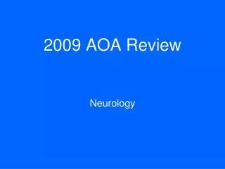 2009 AOA Review