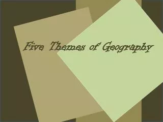 Five Themes of Geography