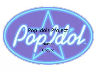 Pop Idols Project