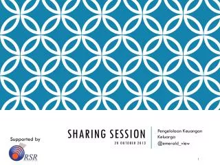 sharing session 20 oktober 2013