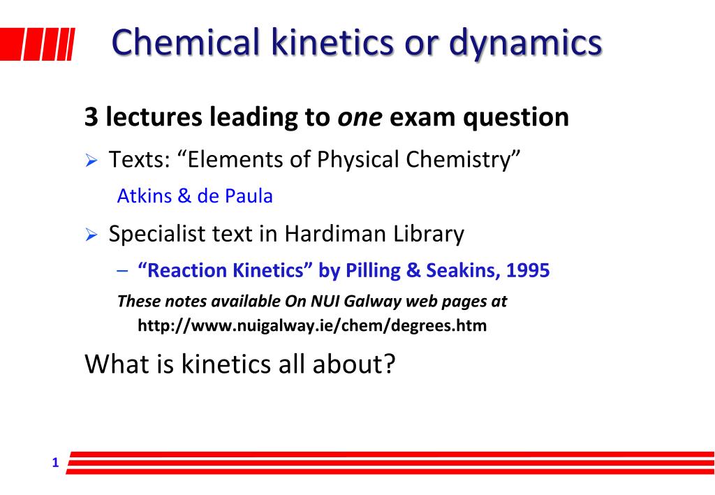 PPT - Chemical kinetics or dynamics PowerPoint Presentation, free ...