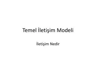 temel leti im modeli