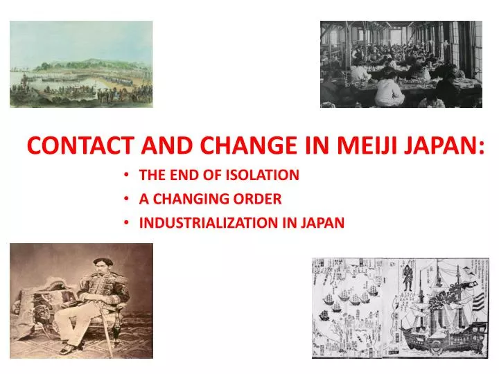 contact and change in meiji japan