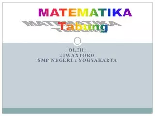 oleh jiwantoro smp negeri 1 yogyakarta