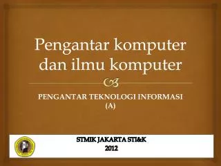 p engantar komputer dan ilmu komputer