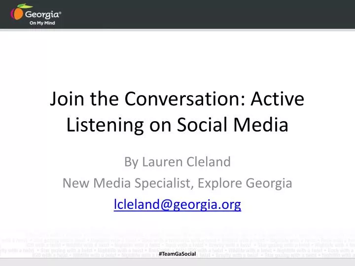 join the conversation active listening on social media
