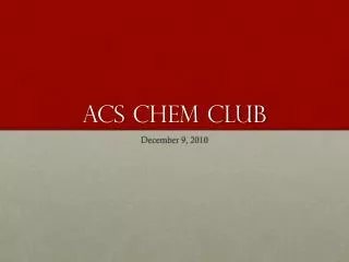 ACS Chem Club