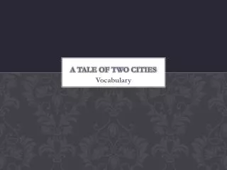 a tale of two cities