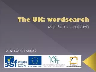 The UK: wordsearch